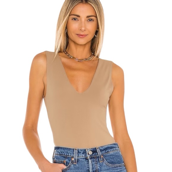Free People | Keep It Sleek V-neck Sleeveless Bodysuit - Picture 2 of 15